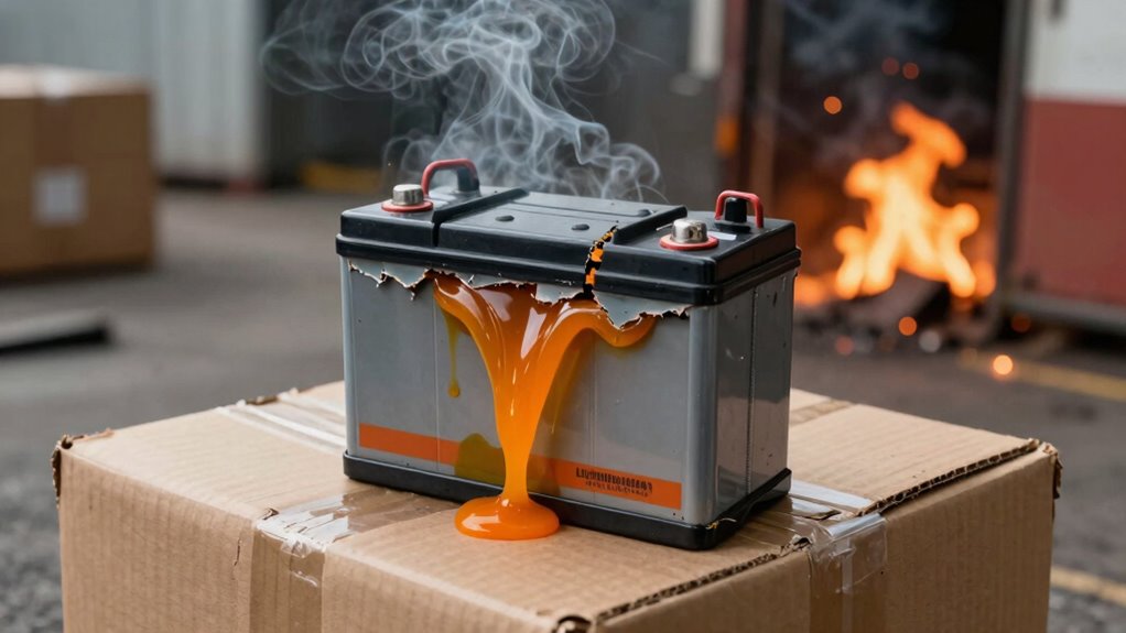 dangerous battery shipping mishandling
