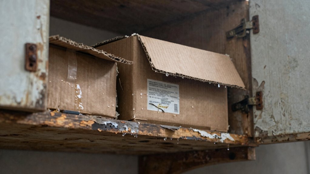 deterioration from moisture exposure