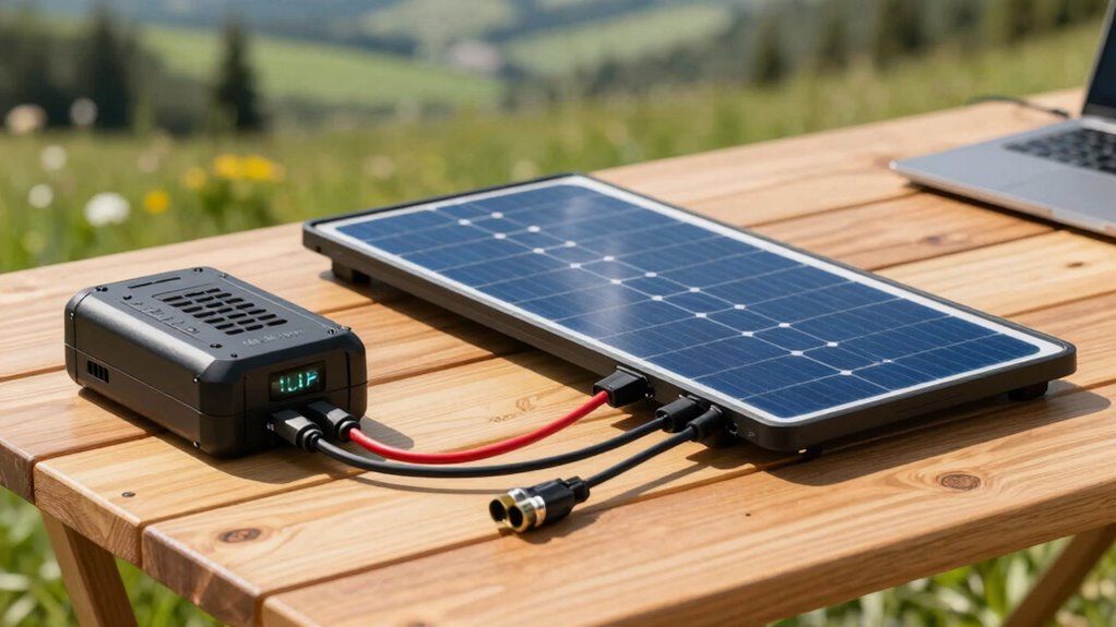 efficient portable solar charging