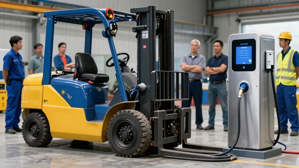 optimize forklift battery charging
