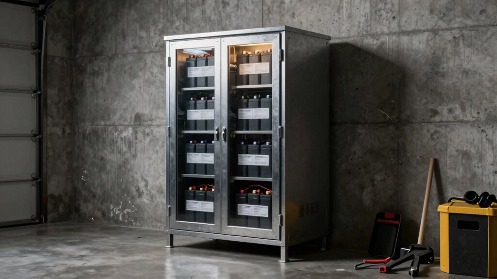 safe and organized battery storage