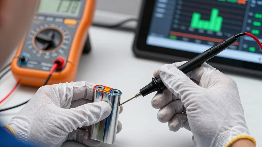 visual inspection and voltage testing