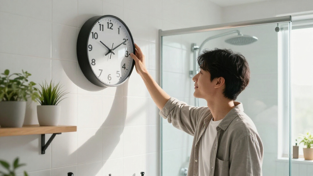 I Moved A Clock To My Bathroom, And It Changed My Morning Routine Forever