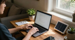 Her Home Office Is In An Unexpected Location — Now It's Clutter-Free