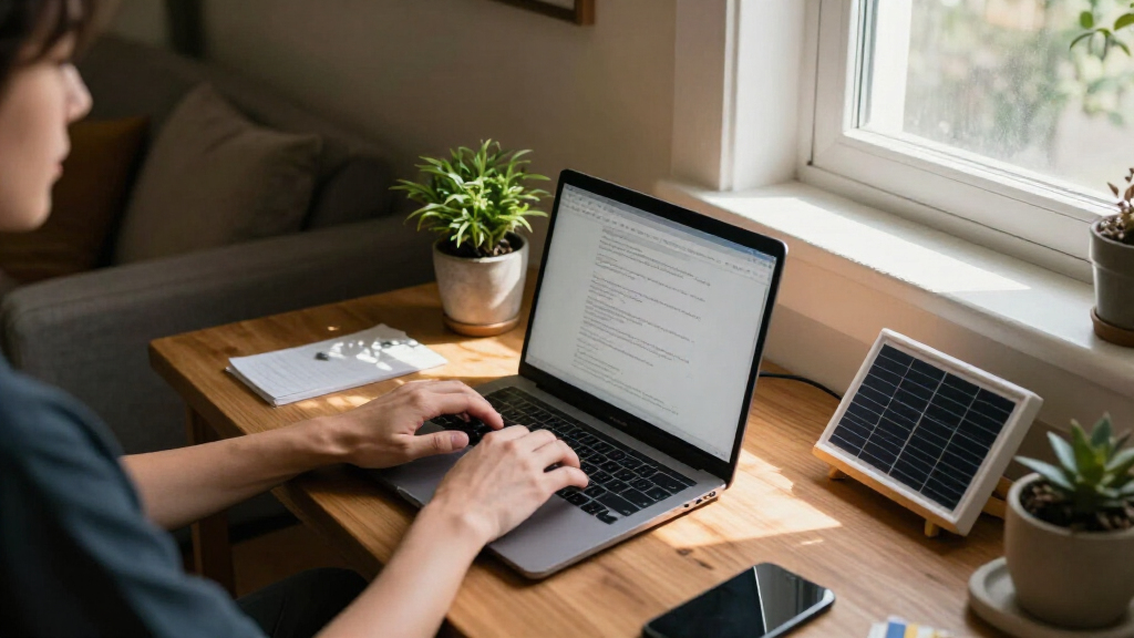 Her Home Office Is In An Unexpected Location — Now It's Clutter-Free