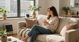 Podcaster Amanda Hirsch’s NYC Apartment Feels Like A Quiet, Hotel-Like Escape From The City