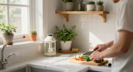 This All-White Kitchen Nook Became Cozy Without A Major Renovation