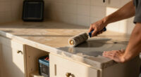 90S Countertops Look Completely Different After A Kitchen Got A Paint Redo