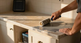 90S Countertops Look Completely Different After A Kitchen Got A Paint Redo