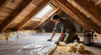 Vapor Barrier To Support Blown In Cellulose In The Attic